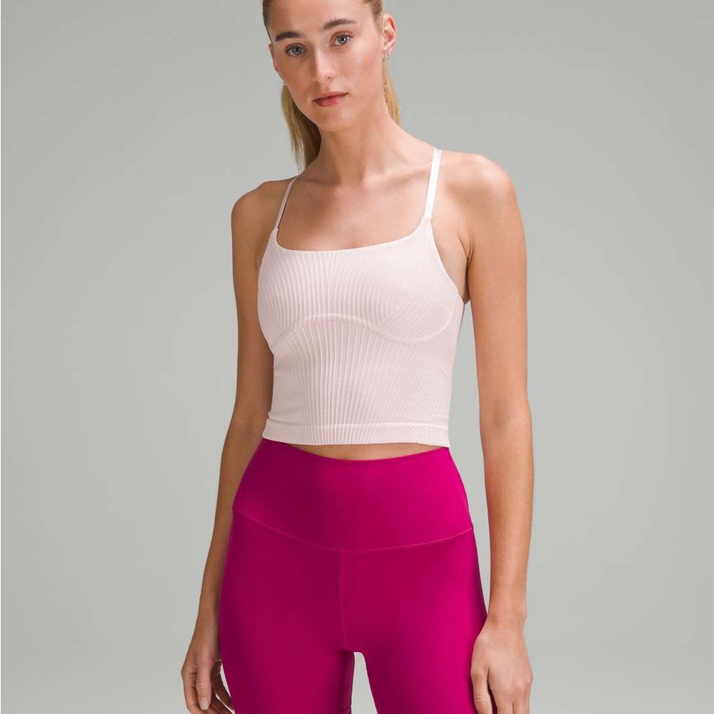 Lululemon Strappy Seamless Yoga Shelf Tank Top